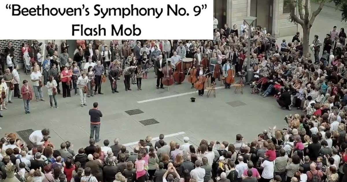 Flashmob Flash Mob – Ode an die Freude ( Ode to Joy ) Beethoven Symphony No.9 classical music