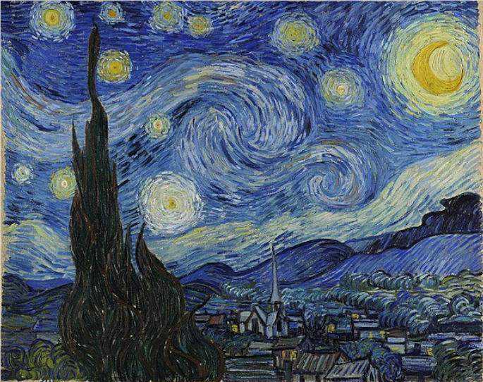 vincent van gogh starry night google art painting.